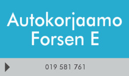 Autokorjaamo Forsen E logo